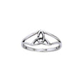 Celtic Triquetra Knot Sterling Silver Ring TRI397