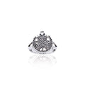 Shamrock Celtic Knot Claddagh Sterling Silver Ring TRI538