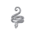 Celtic Trinity Knot Snake Sterling Silver Ring TRI563