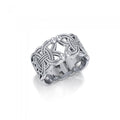 Viking Borre Celtic Sterling Silver Ring by Courtney Davis TRI573