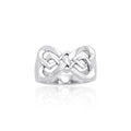 Danu Contemporary Silver Celtic Knotwork Ring TRI596