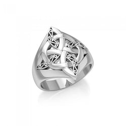 Celtic Four Point Knot Ring TRI655 | Ring | Wiccan Center