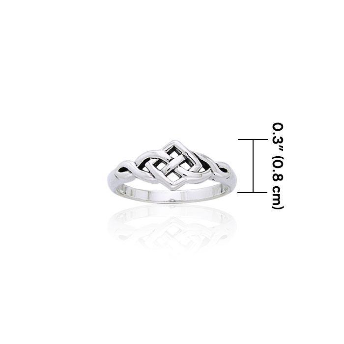 Celtic Knotwork Sterling Silver Ring TRI875