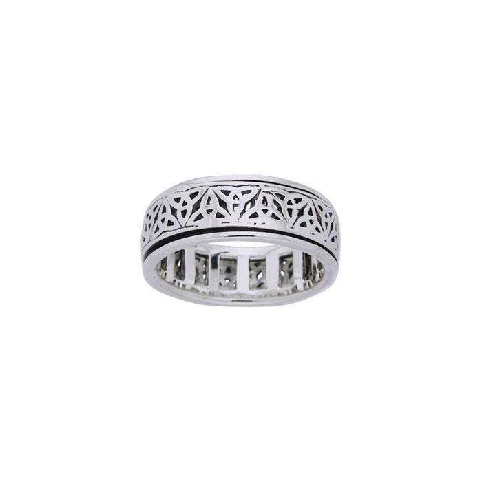 Celtic Triquetra Spinner Ring TRI884