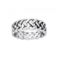 Celtic Knot Filigree Sterling Silver Ring by Peter Stone TRI885