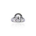 Celtic Claddagh Gemstone Ring TRI899