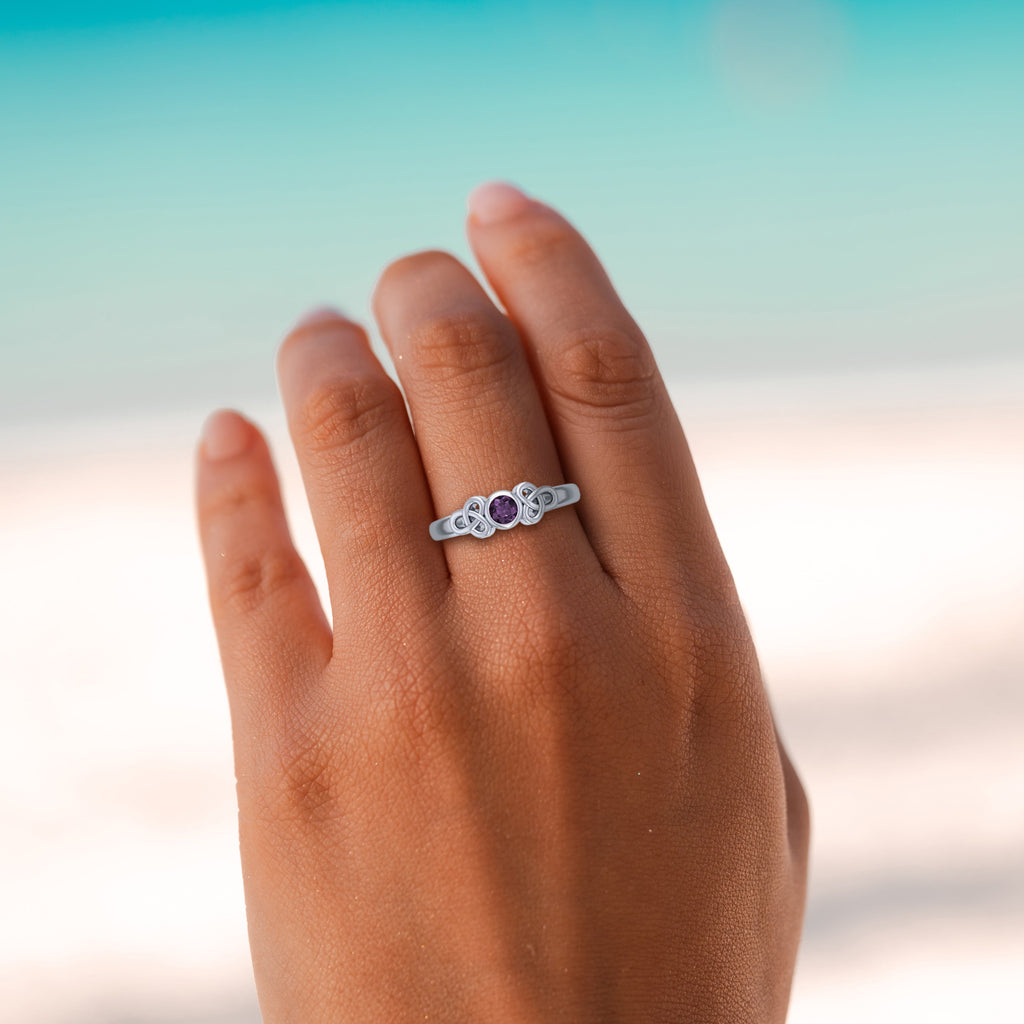 Celtic Trinity Knot with Gems TRI966