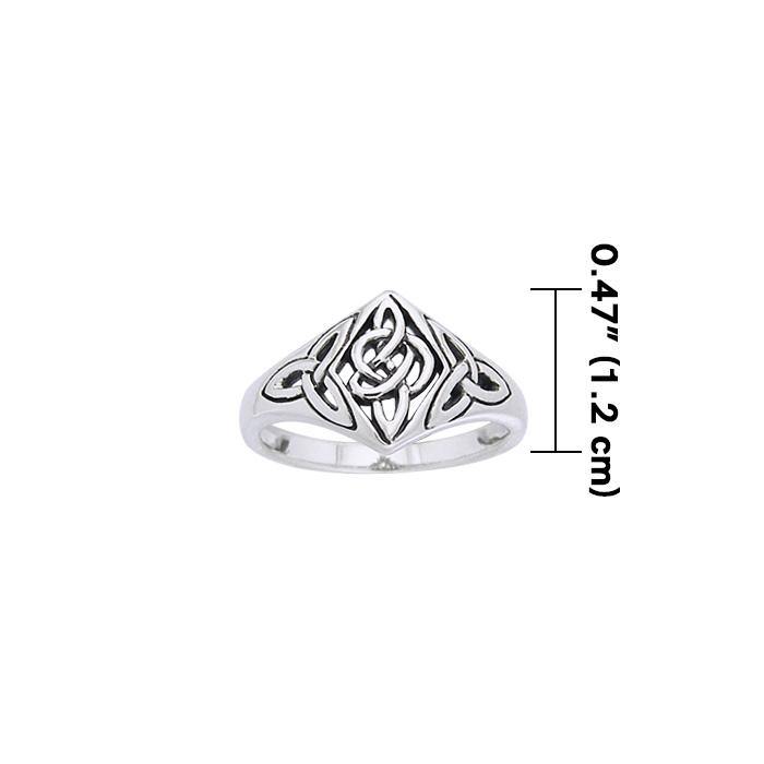 Celtic Trinity Knot Sterling Silver Ring TRI968