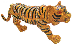 Tiger - Bejeweled Trinket Box - Select an Option | GIFTS REGALOS | Wiccan Center