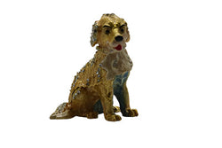 Gold dog Trinket box 3.5" TRNK-723 | GIFTS REGALOS | Wiccan Center