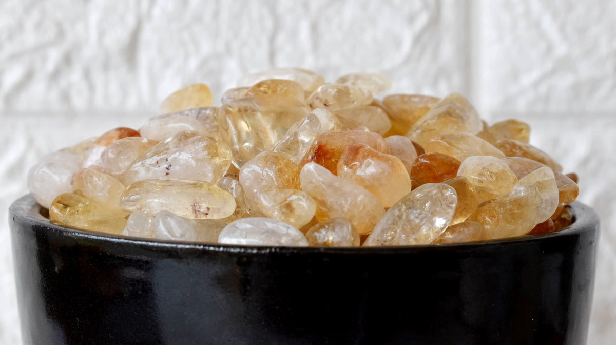 Citrine Tumbled Crystals (Stress Relief and Weight Control)
