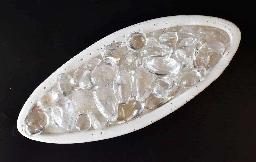 Crystal Quartz Tumbled Crystals (Dispelling Negative Energy and Dreams) | Tumbled Stones & Chips | Wiccan Center