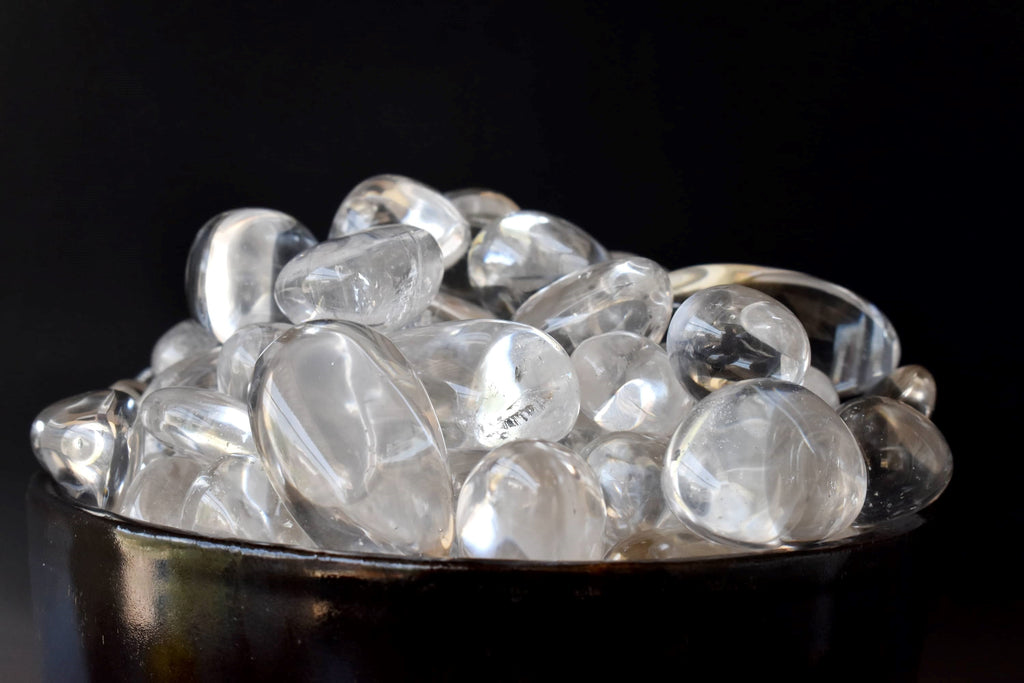Crystal Quartz Tumbled Crystals (Dispelling Negative Energy and Dreams) | Tumbled Stones & Chips | Wiccan Center