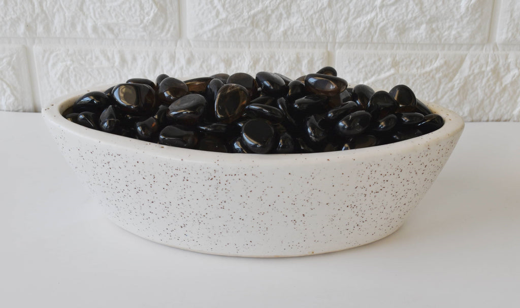 Dark Smokey Quartz Tumbled Crystals (Luck And Good Fortune and Grounding) | Tumbled Stones & Chips | Wiccan Center