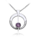 Danu Silver and Gem Celtic Thistle Set TSE150