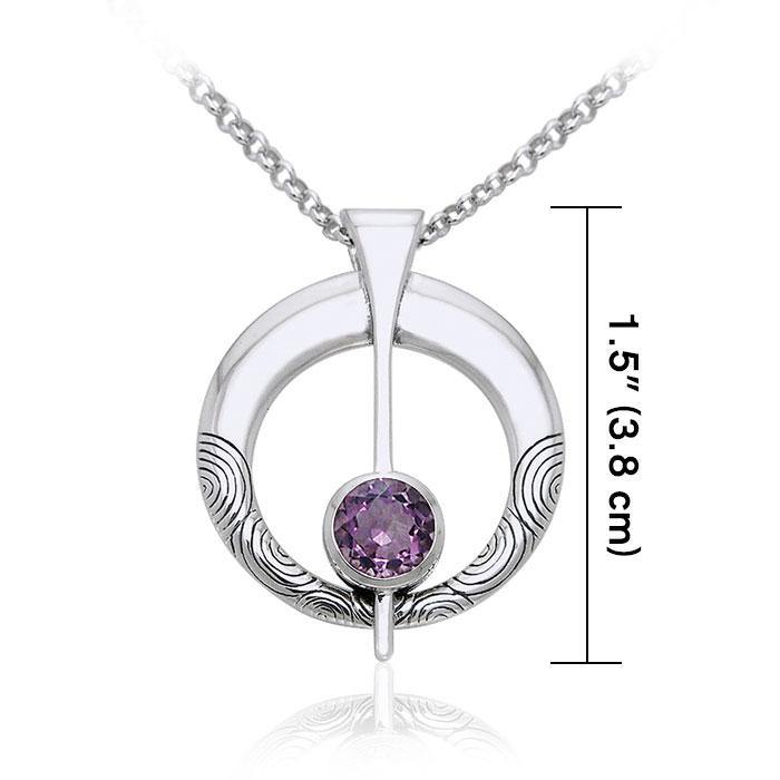Danu Silver and Gem Celtic Thistle Set TSE150