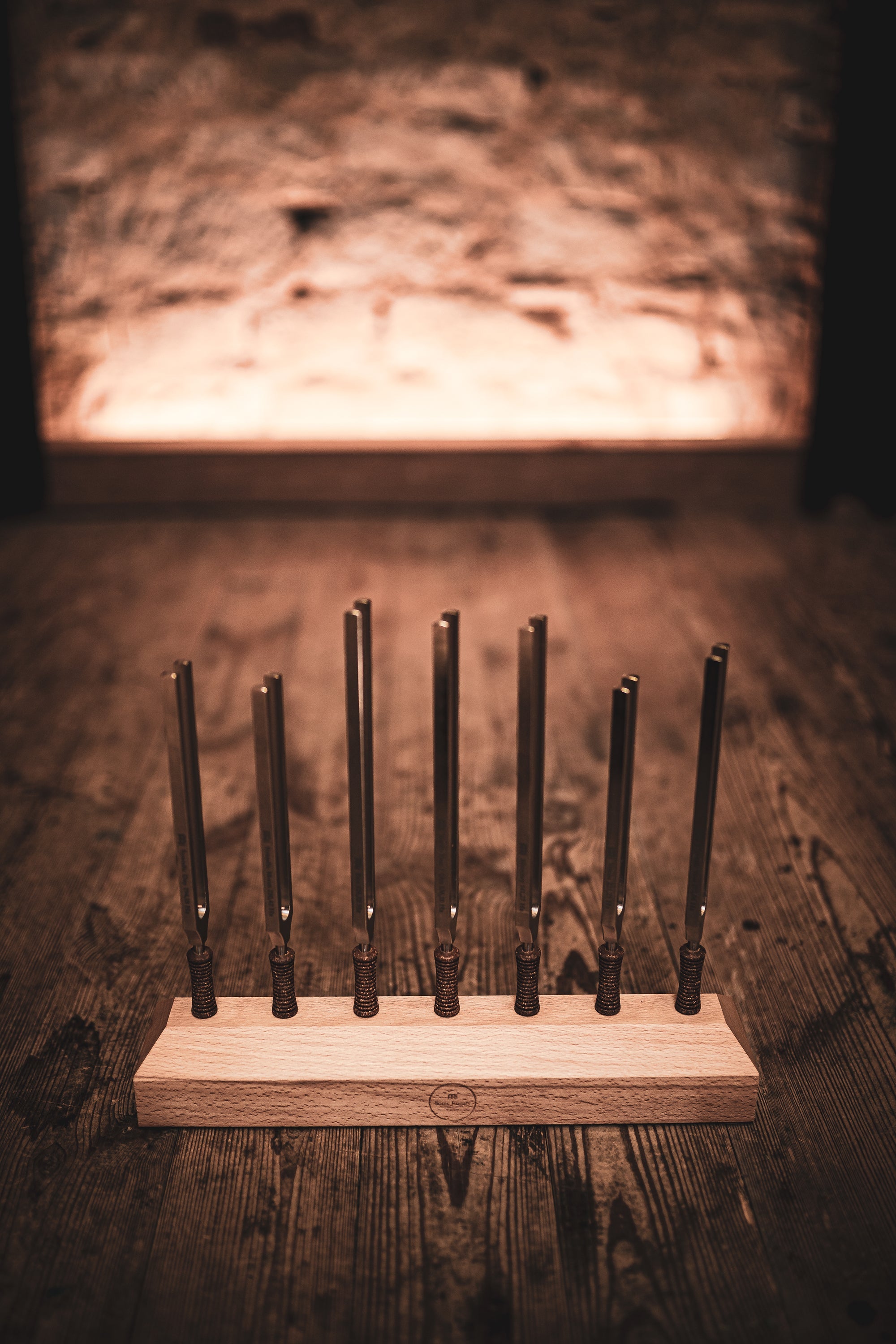 7-Piece Planetary Tuned Therapy Tuning Fork Chakra Set incl. Holder | | Wiccan Center