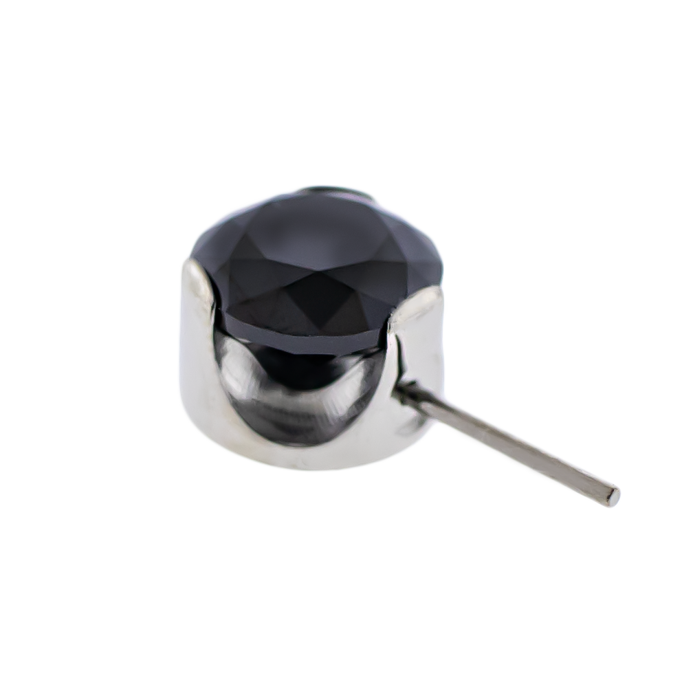 Keon- Round Front Facing Prong Set Low Profile End | Body Jewelry | Wiccan Center