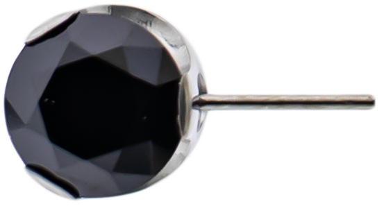 Keon- Round Front Facing Prong Set Low Profile End | Body Jewelry | Wiccan Center