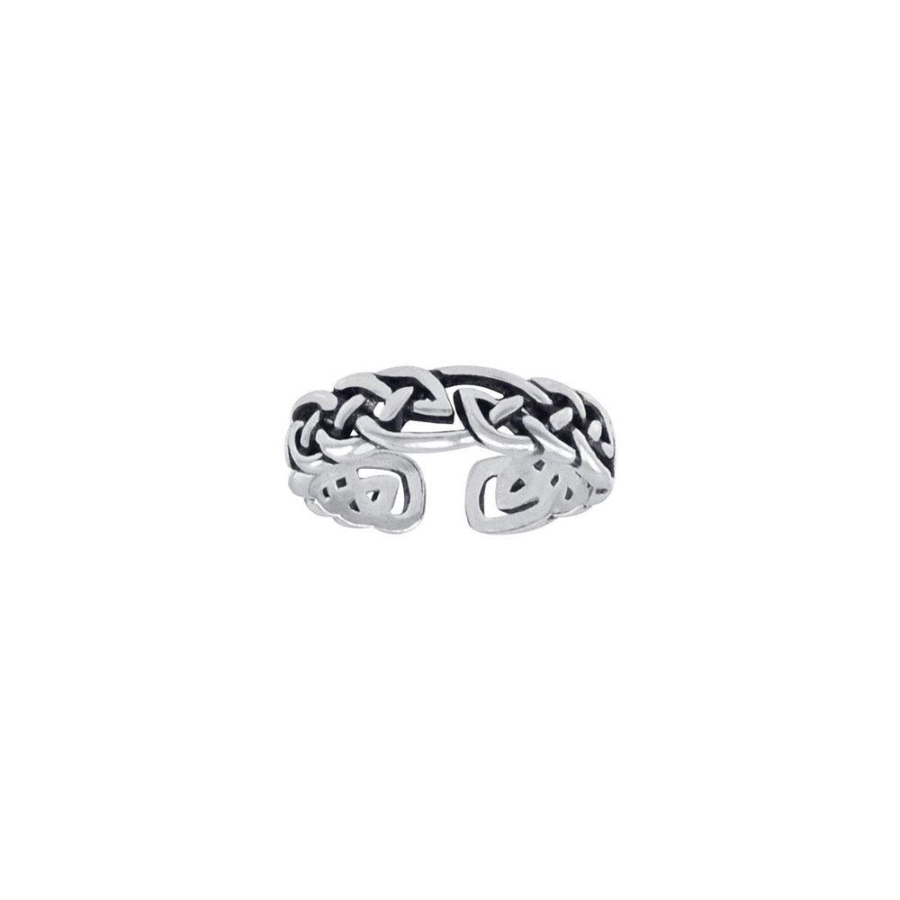 Celtic Knotwork Sterling Silver Toe Ring TTR069