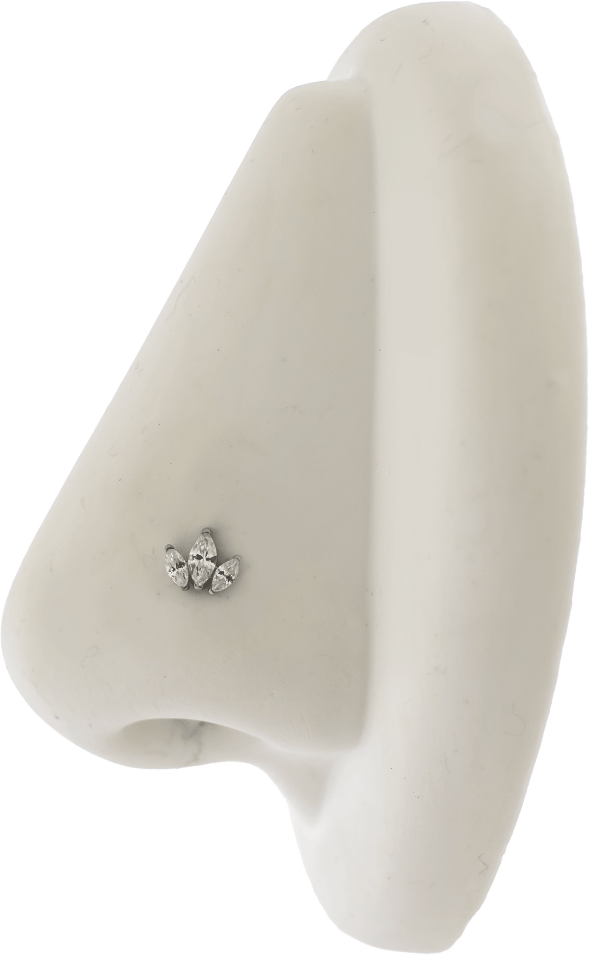 16G/18G Steel Internally Threaded End- Triple Marquise | Body Jewelry | Wiccan Center