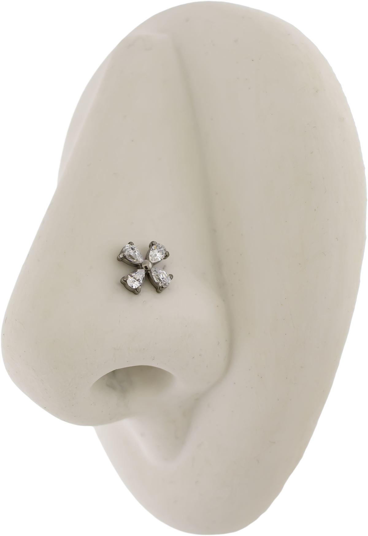 16G/18G Steel Internally Threaded End- Pear Cut Cluster | Body Jewelry | Wiccan Center