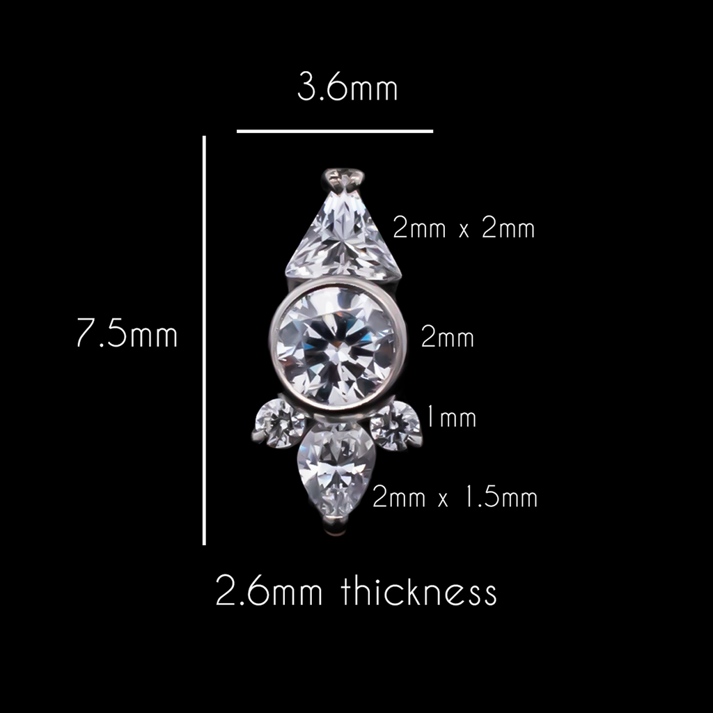 Odette - 16G Internally Threaded End | Body Jewelry | Wiccan Center