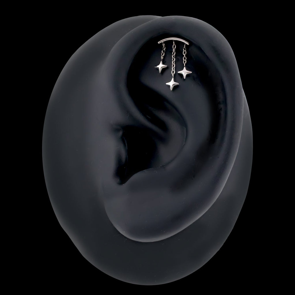 Starla - 16G Internally Threaded Hidden Helix | Body Jewelry | Wiccan Center
