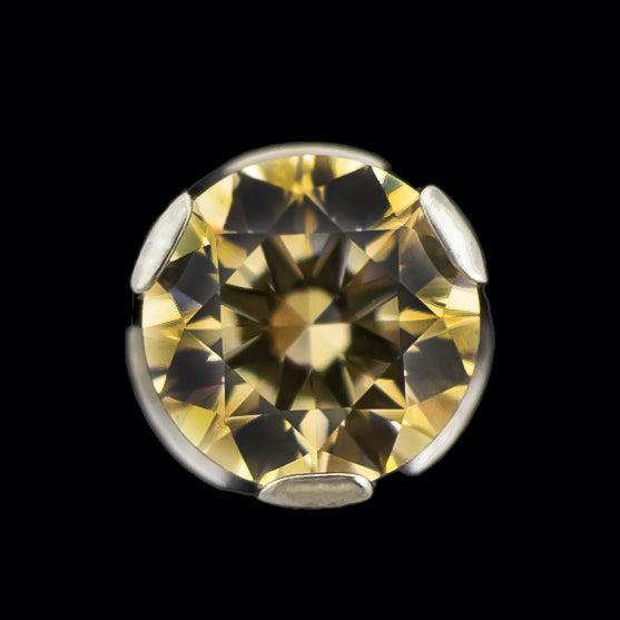 Keon - Round Prong Set Low Profile End | Body Jewelry | Wiccan Center