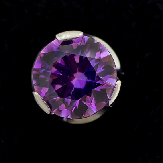 Keon - Round Prong Set Low Profile End | Body Jewelry | Wiccan Center