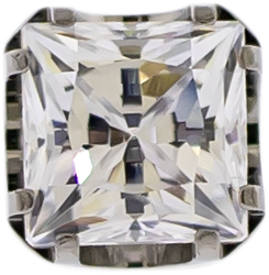 Axel - Square Prong Set Low Profile End | Body Jewelry | Wiccan Center