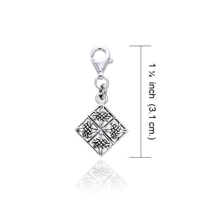 Celtic Ulbster Cross Sterling Silver Clip Charm TWC039