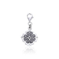 Modern Shamrock Celtic Knotwork Sterling Silver Clip Charm TWC042