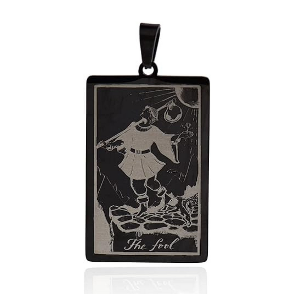 Tarot Card Necklaces - Black Plated HD | | Wiccan Center