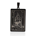 Tarot Card Necklaces - Black Plated HD | | Wiccan Center