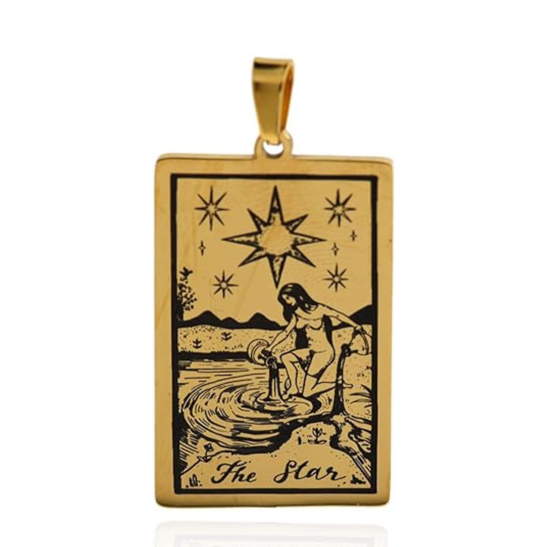Tarot Card Necklaces - Gold Colored HD | | Wiccan Center