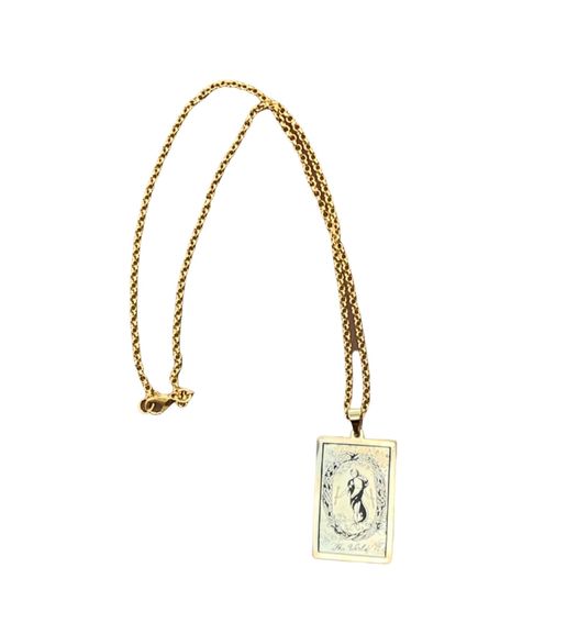 Tarot Card Necklaces - Gold Colored HD | | Wiccan Center