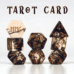 Tarot Card Resin Dice Set | Resin Dice | Wiccan Center