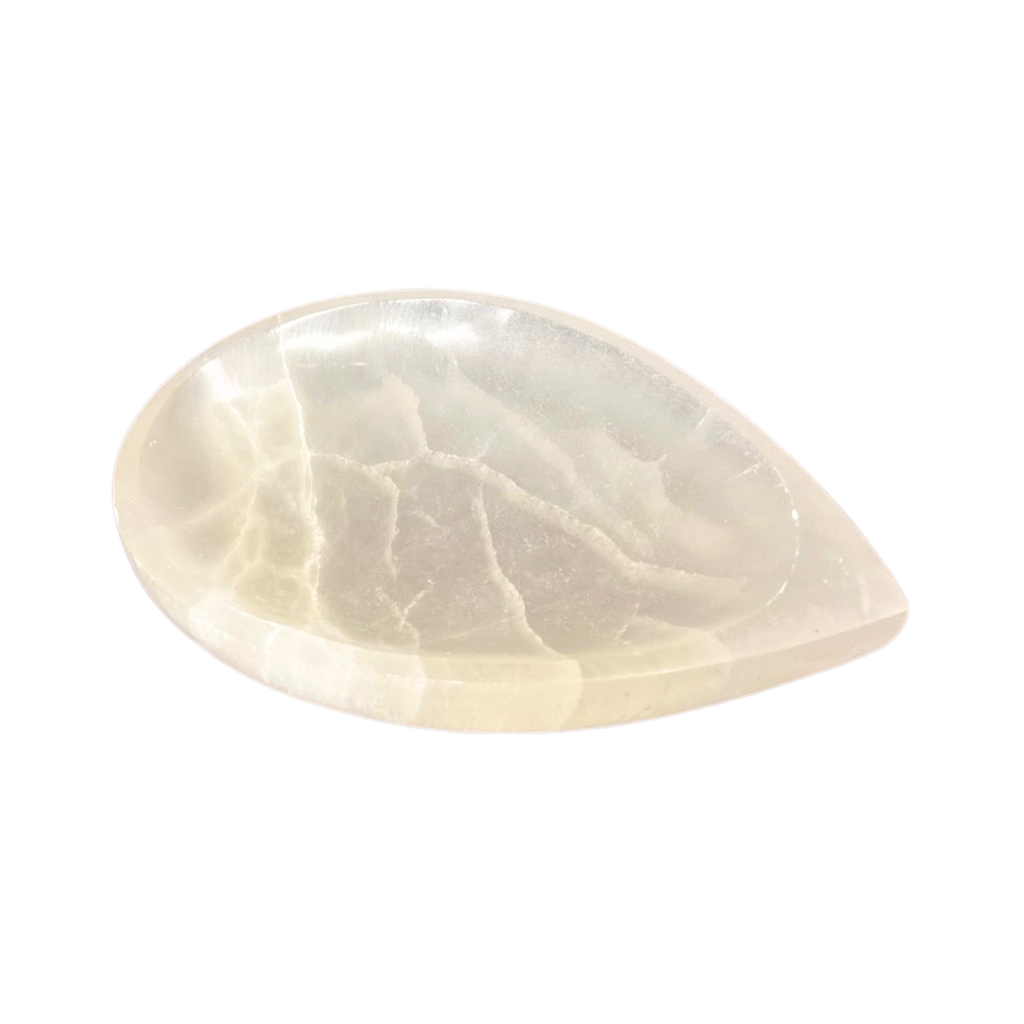 Teardrop Selenite Bowl | Object | Wiccan Center