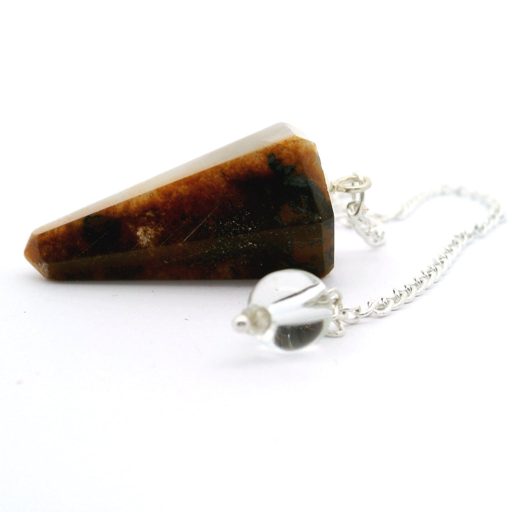 Tiger's Eye Pendulum - Faceted Taper | Crystals & Minerals > Specimens | Wiccan Center