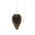 Yellow Tiger's Eye Faceted Droplet Gemstone Pendulum | Crystals & Minerals > Specimens | Wiccan Center