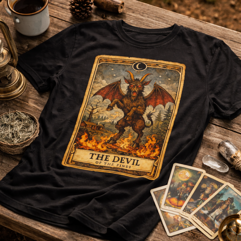 The Jersey Devil Tarot Card T-Shirt