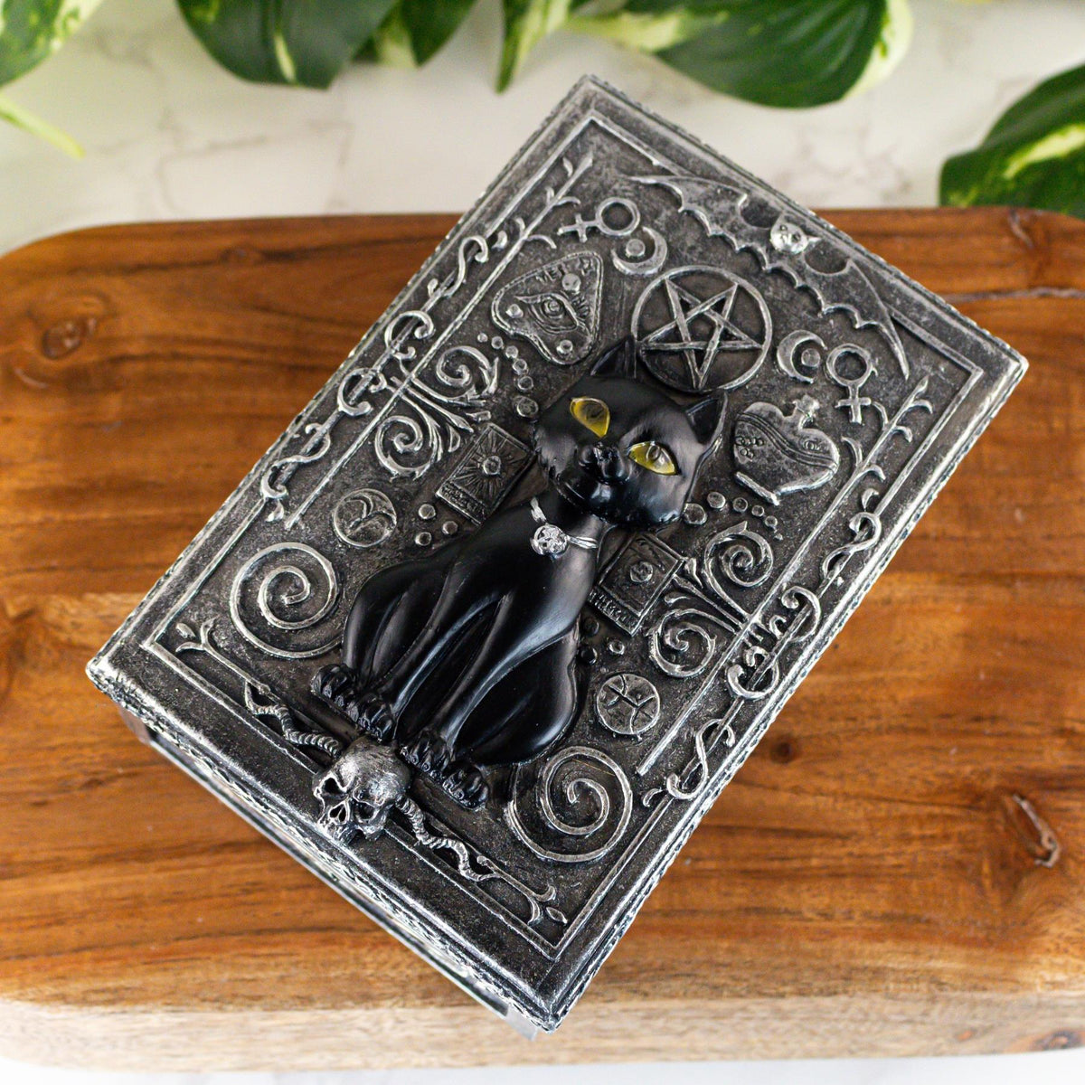 The Black Cat Tarot Card Storage Box | | Wiccan Center