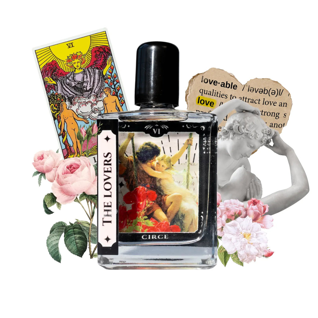 The Lovers Tarot Perfume Oil - 1.7 oz Roller | Wood, Freesia & Red Plum | | Wiccan Center