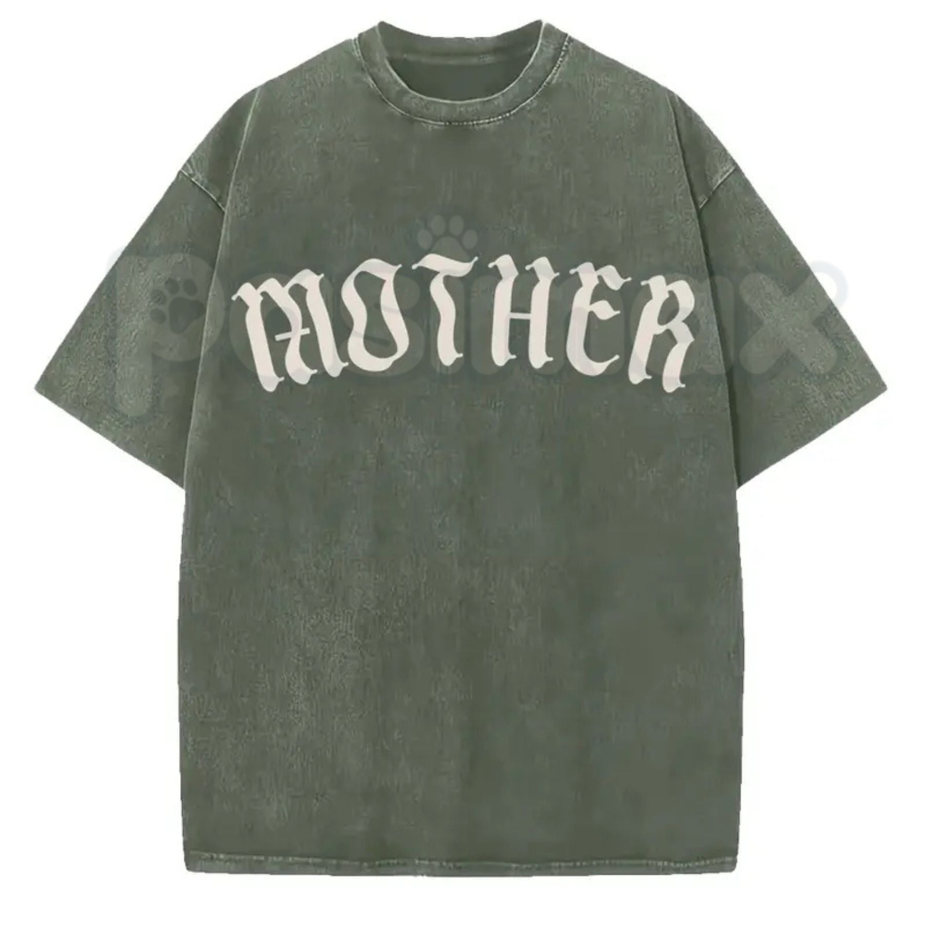 The Matriarch: Mother Gothic Washed Tee – Dark Mystic Graphic Shirt, Vintage Distressed Heavy Cotton Top | T-Shirt | Wiccan Center