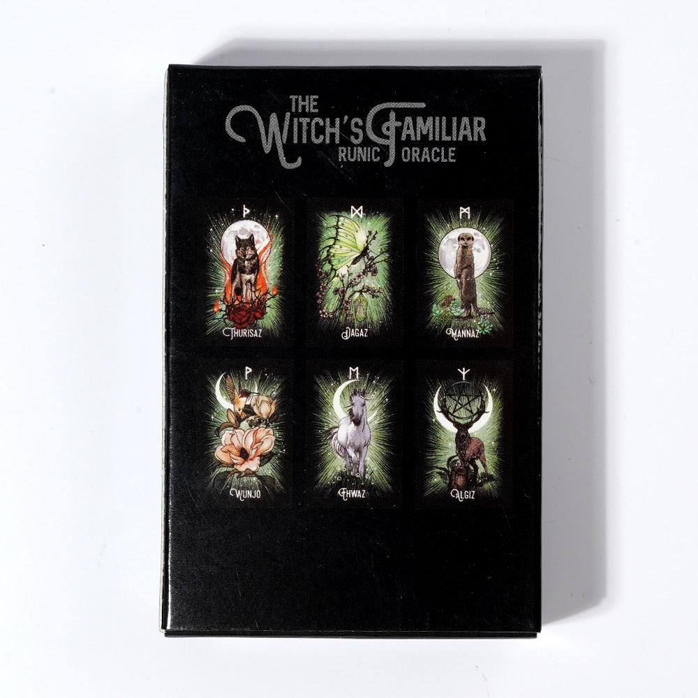 The Witch's Familiar Runic Oracle Cards | oracle deck | Wiccan Center