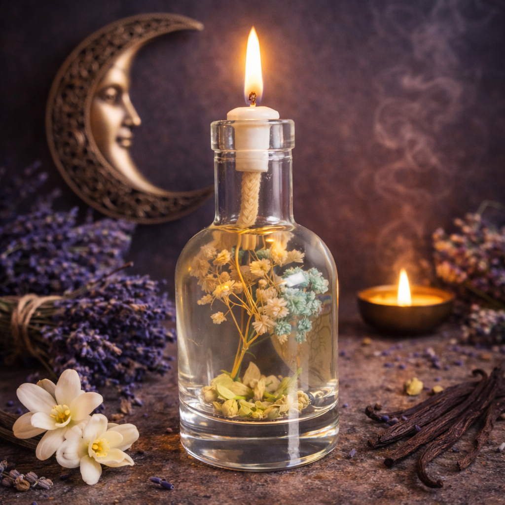The Moon - Oil Candle | Oil candle | Wiccan Center