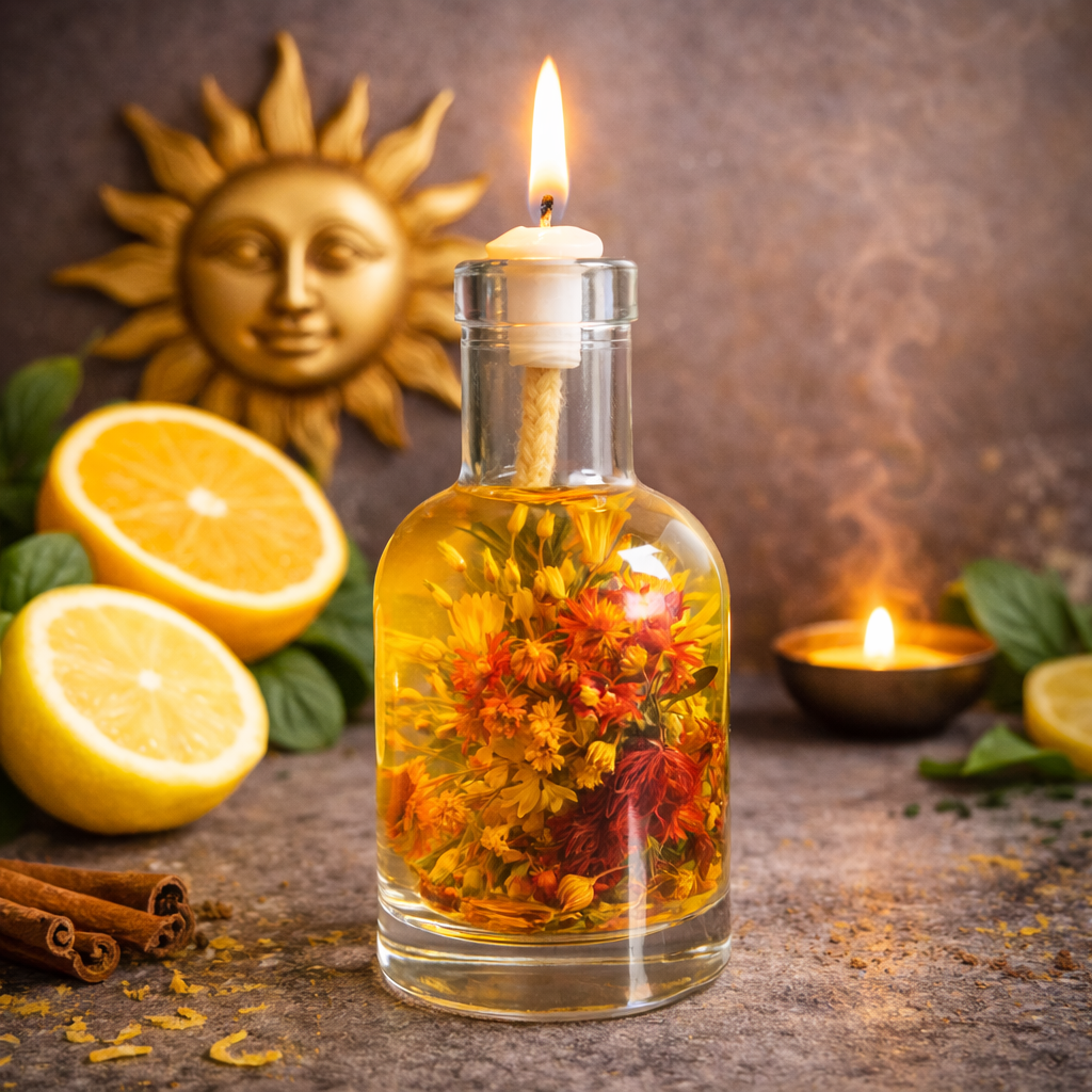 The Sun - Oil Candle | Oil candle | Wiccan Center