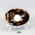 Thick Agate Slice Tea Light Candle Holders