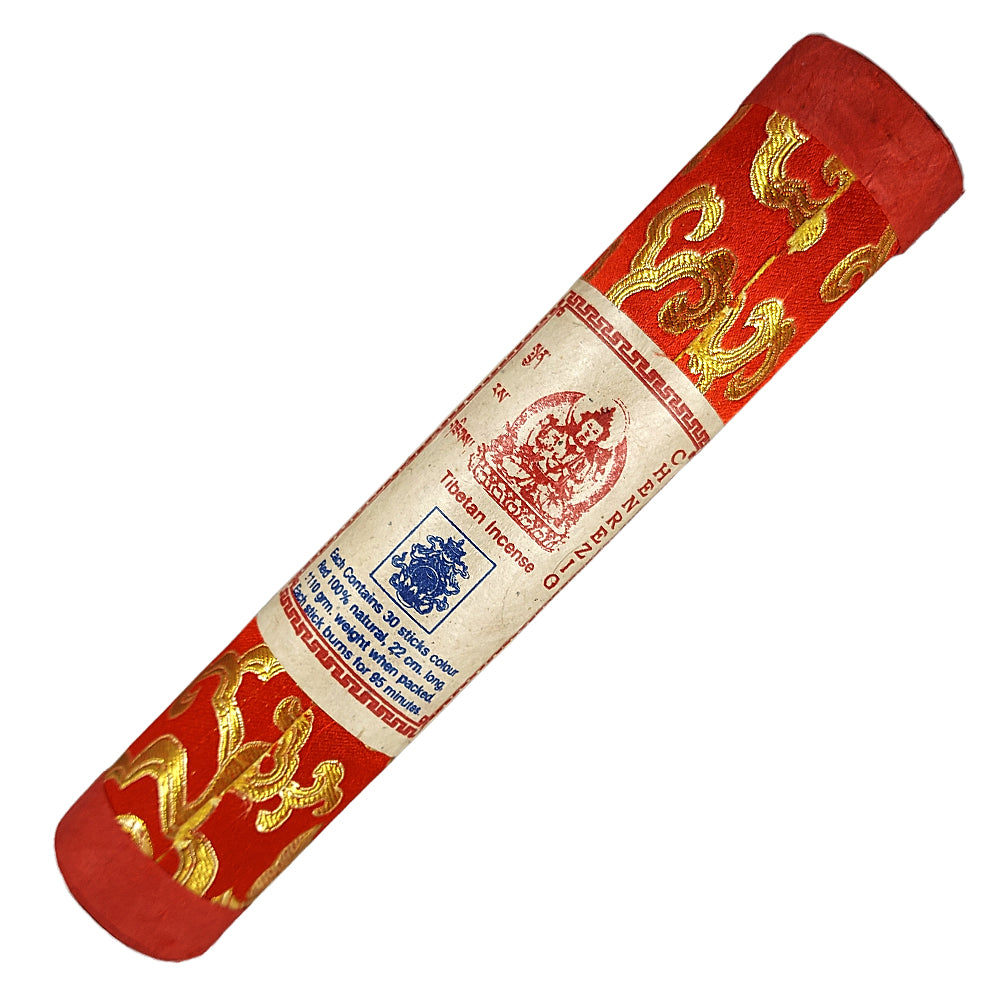 Tibetan Chenrezig - Red Brocade Tube Incense Sticks | Incense | Wiccan Center